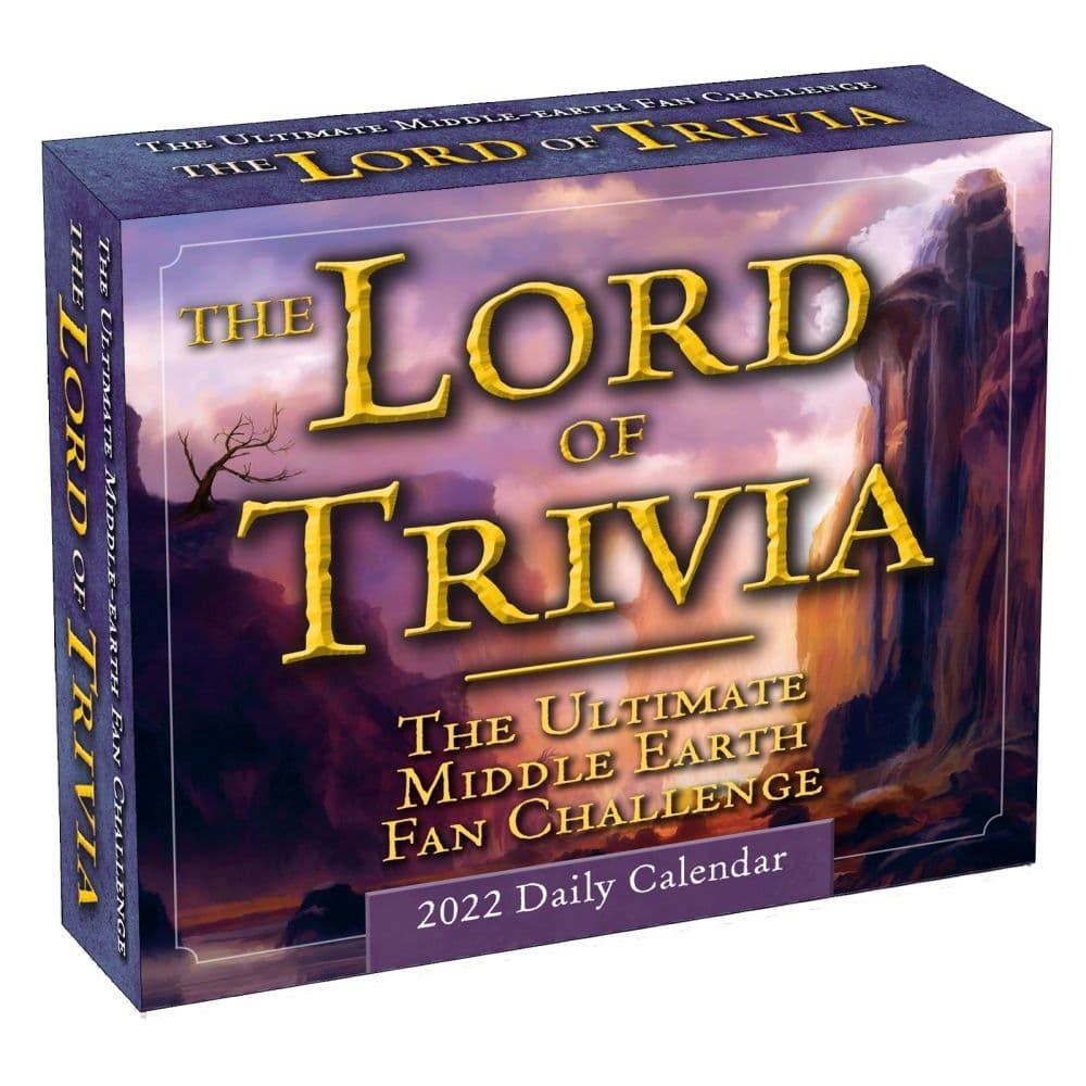 Lord Of Trivia Desk Calendar Dog Trivia Desk Calendar By Workma The 