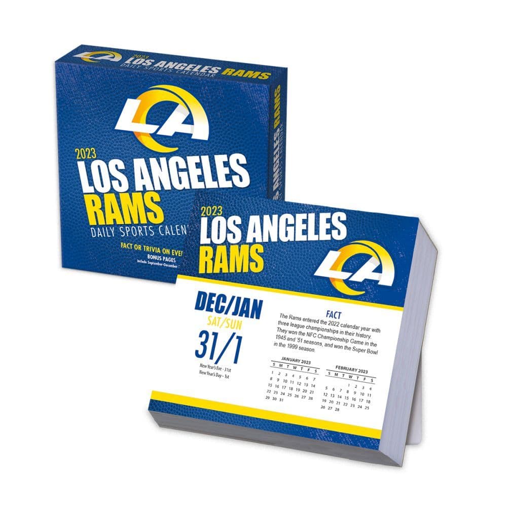 Los Angeles Rams 2023 Desk  Calendar