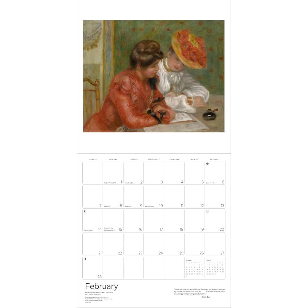 Reading Woman 2027 Wall Calendar Third Alternate Image