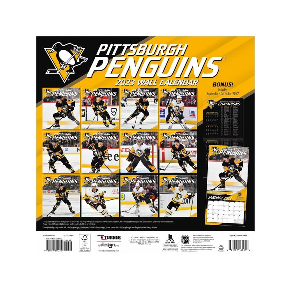 NHL Pittsburgh Penguins 2023 Mini Wall Calendar - Calendars.com