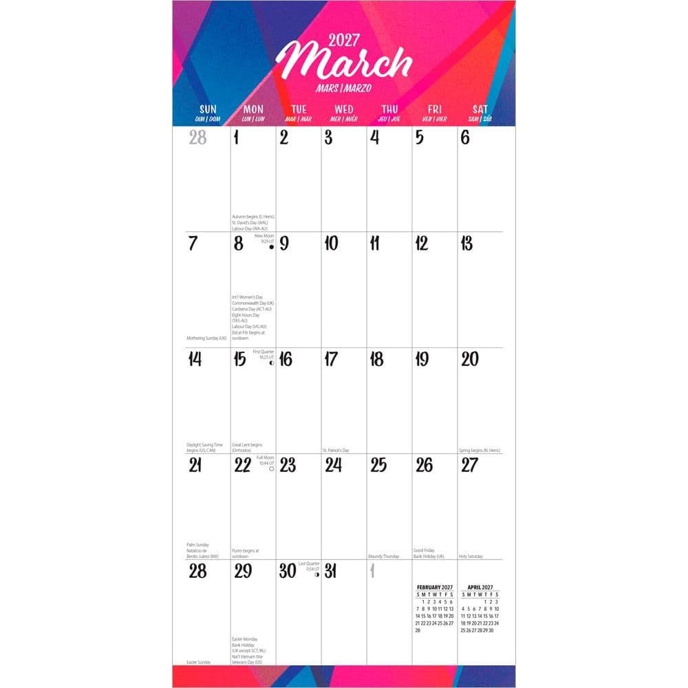 Big And Bright Large Print 2027 Wall Calendar Second Alternate Image