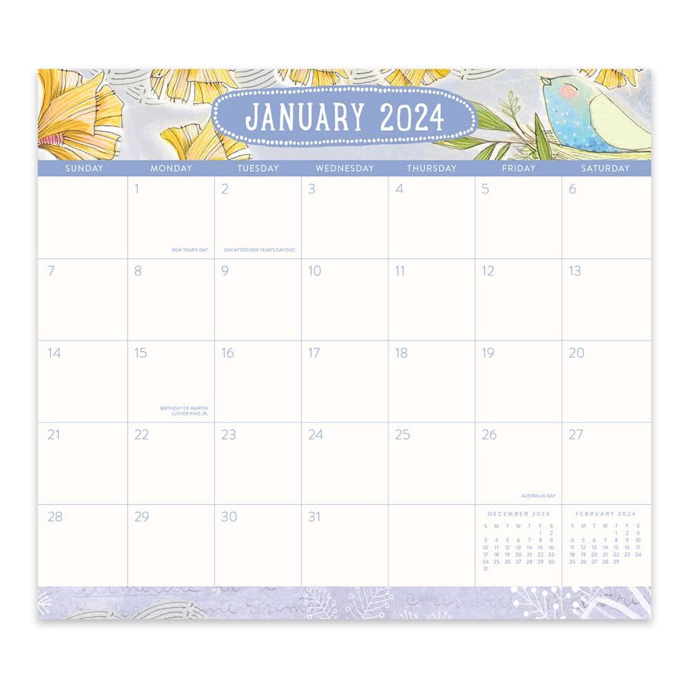 Where Love Grows 2024 Magnetic Calendar Pad Alternate Image 2