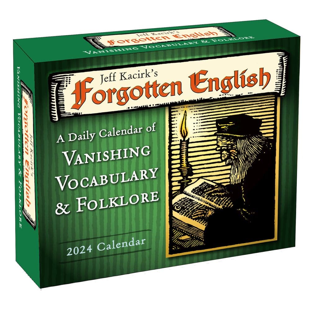 English 2024 Desk Calendar