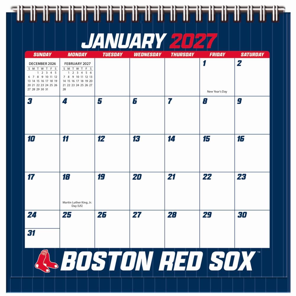 image MLB Boston Red Sox 2027 Easel Desk Calendar Main Product Image