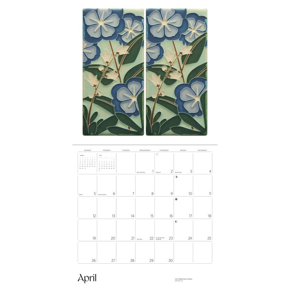 Motawi Tiles 2026 Wall Calendar Sixth Alternate Image