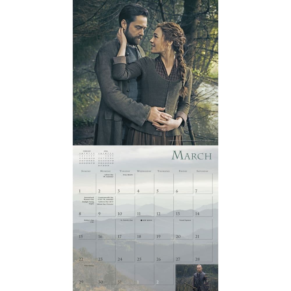 Outlander 2026 Wall Calendar Second Alternate Image