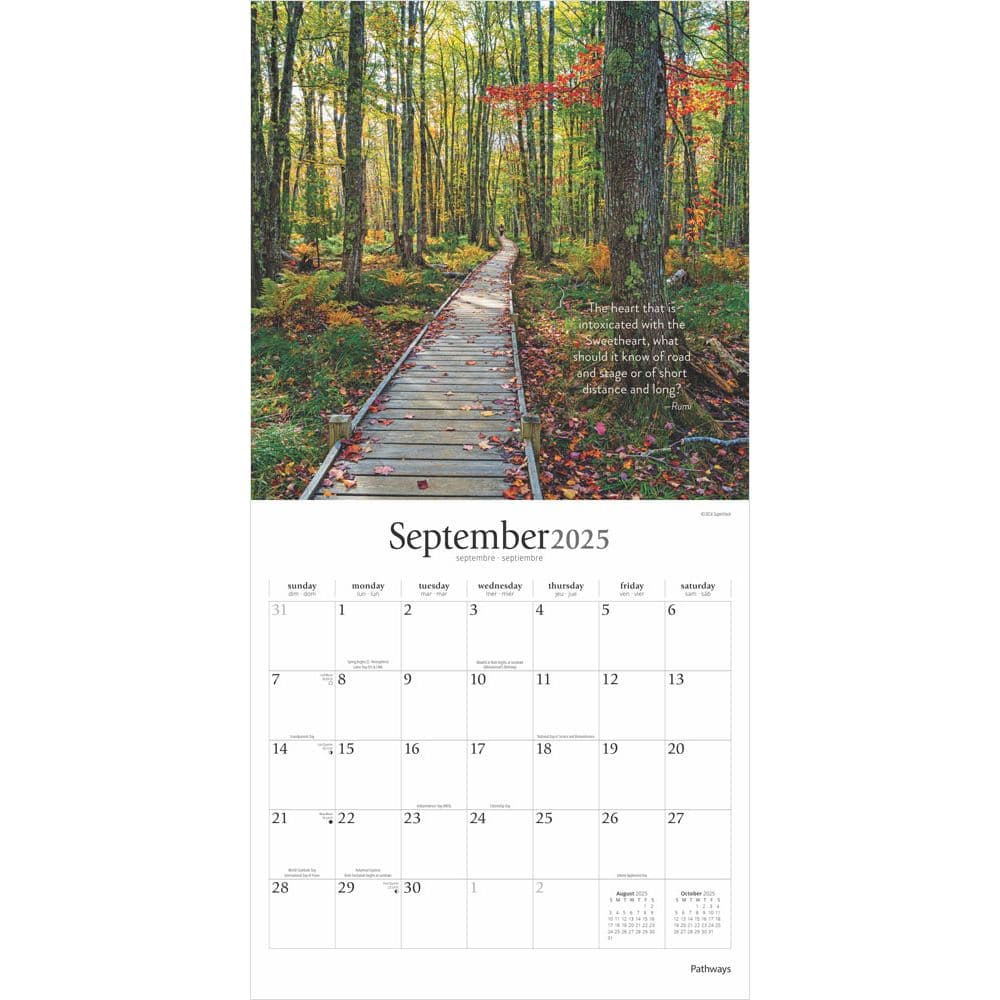 Pathways 2025 Wall Calendar Third Alternate Image