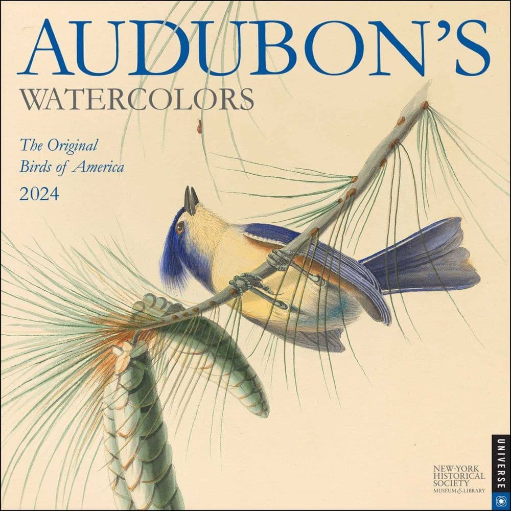 Audubons Watercolors 2024 Wall Calendar_Main