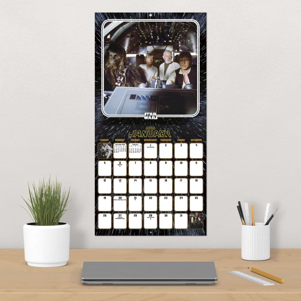 Star Wars Exclusive with Bonus Print 2025 Wall Calendar Fourth Alternate Image width=&quot;1000&quot; height=&quot;1000&quot;