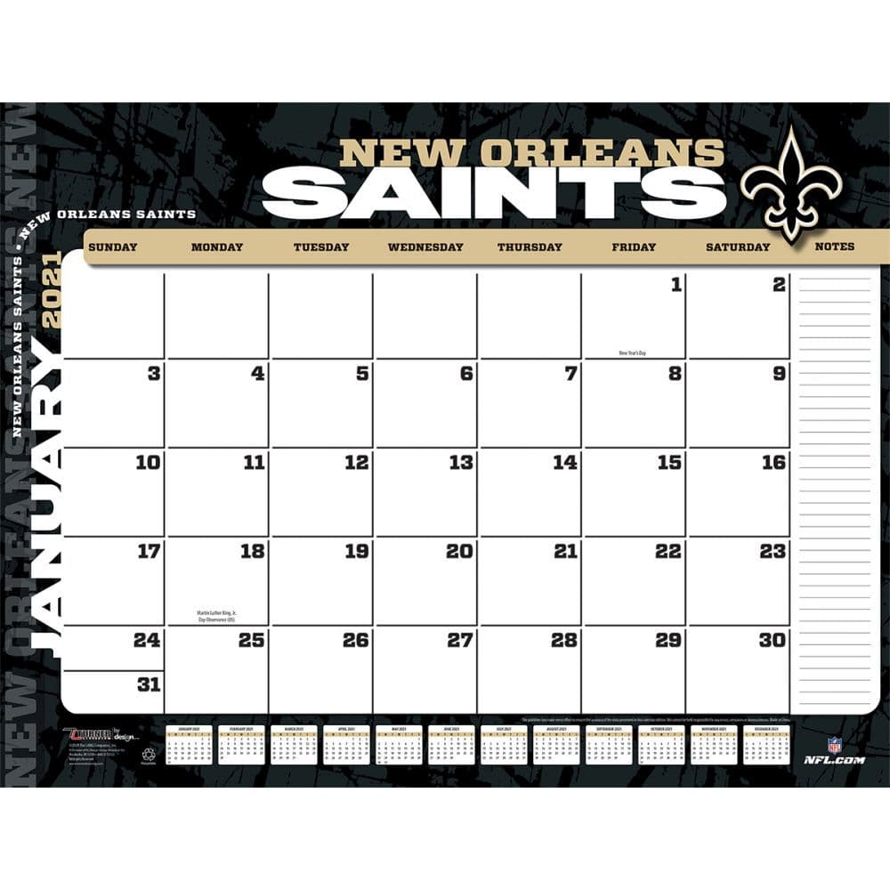 New Orleans Saints Desk Pad