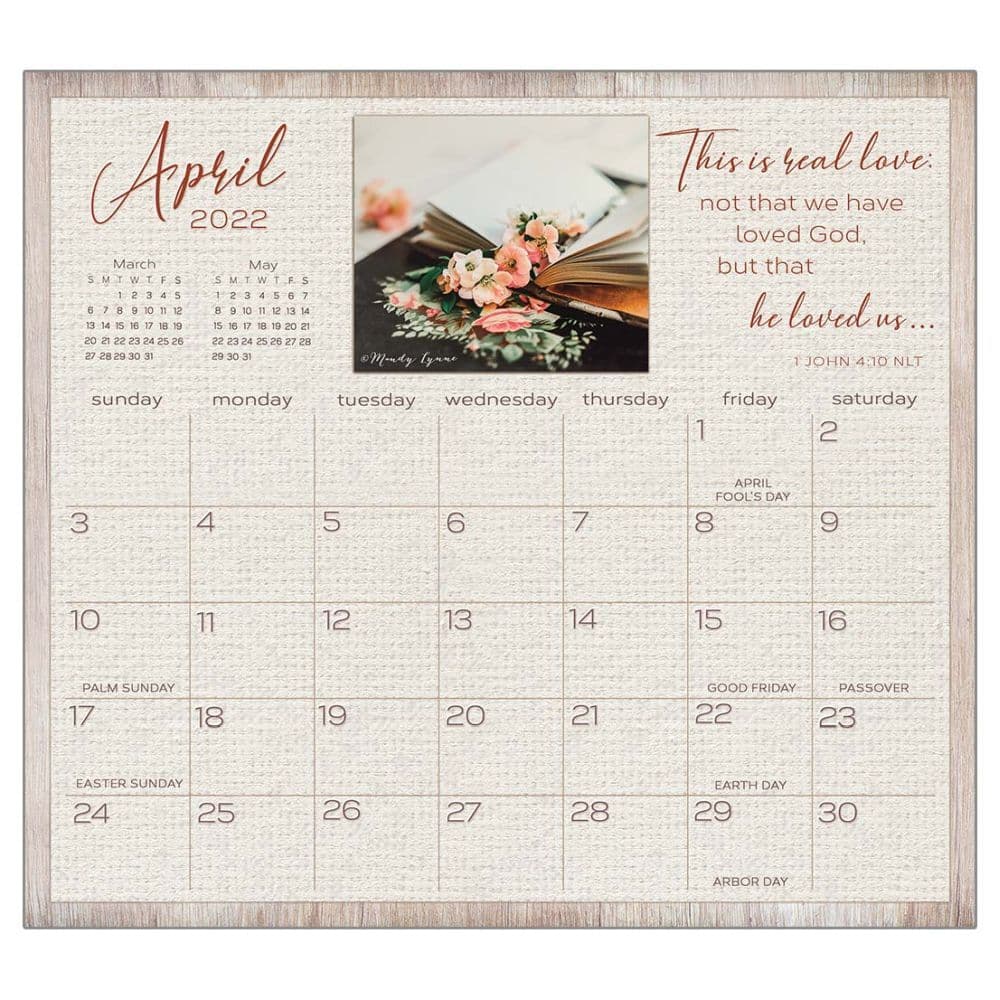 The Legacy Living in the Light 2022 Magnetic Calendar Pad