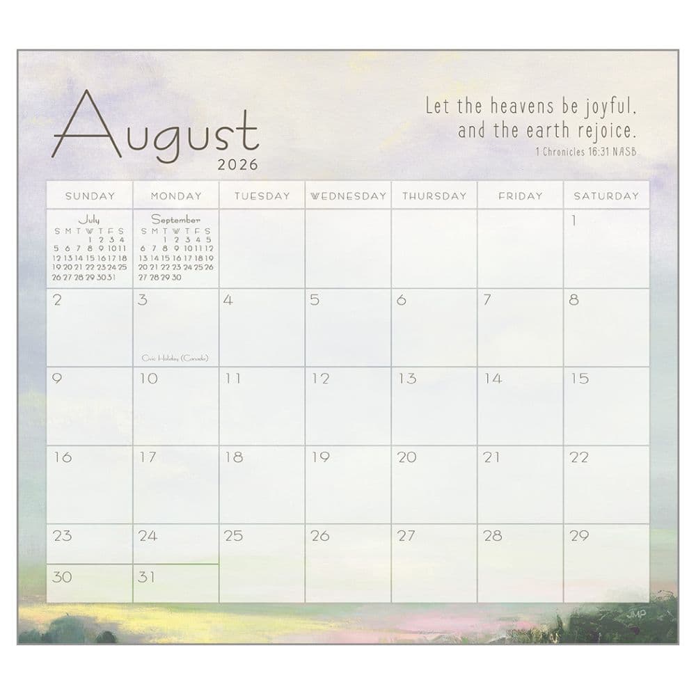Hopeful Horizons by Julia Purinton 2026 Wall Calendar Third Alternate Image