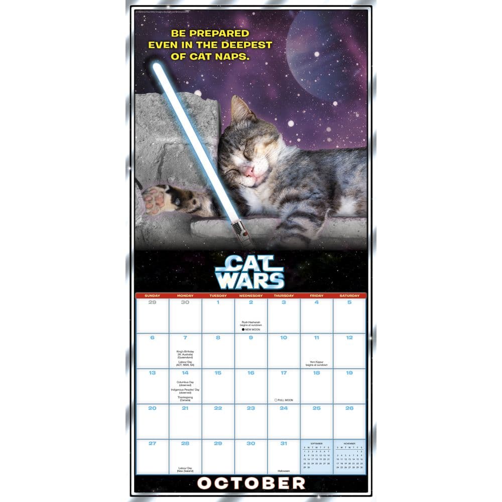 Cat Wars 2024 Wall Calendar Alternate Image 3