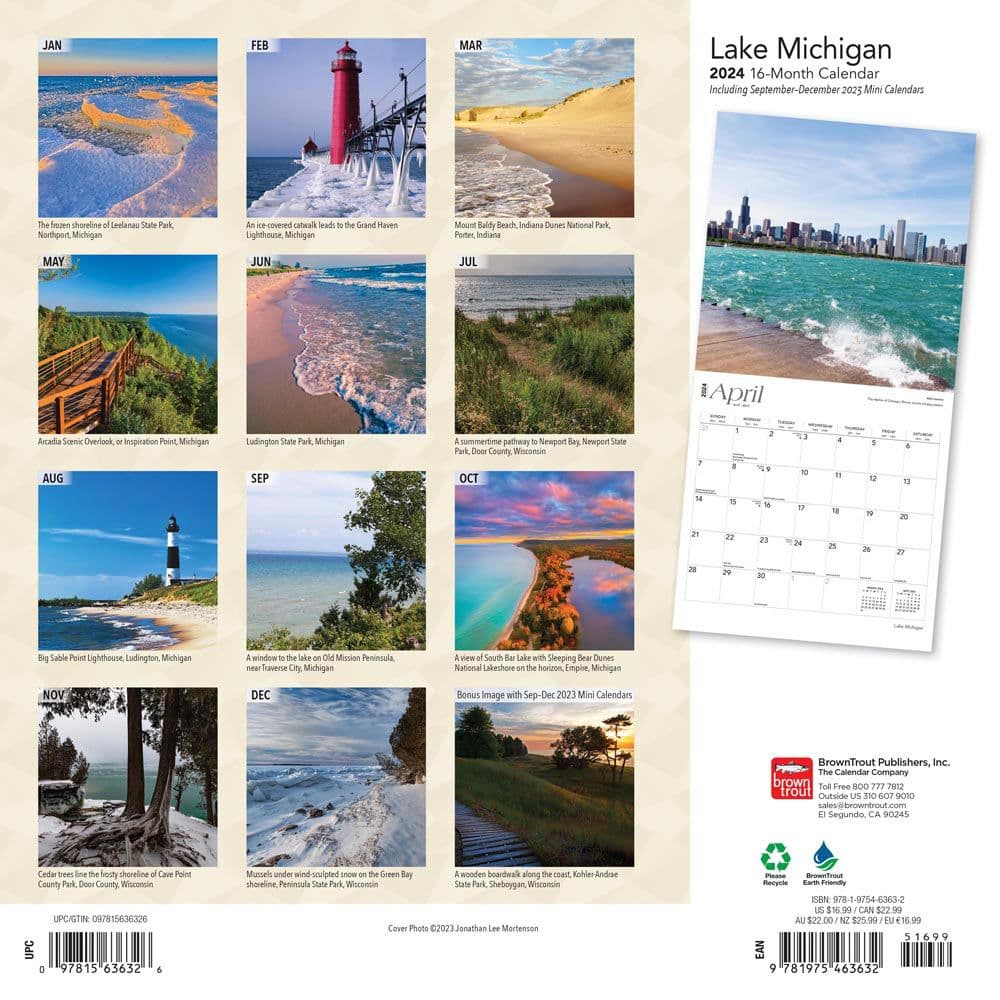 Lake Michigan 2024 Wall Calendar First Alternate  Image width=&quot;1000&quot; height=&quot;1000&quot;