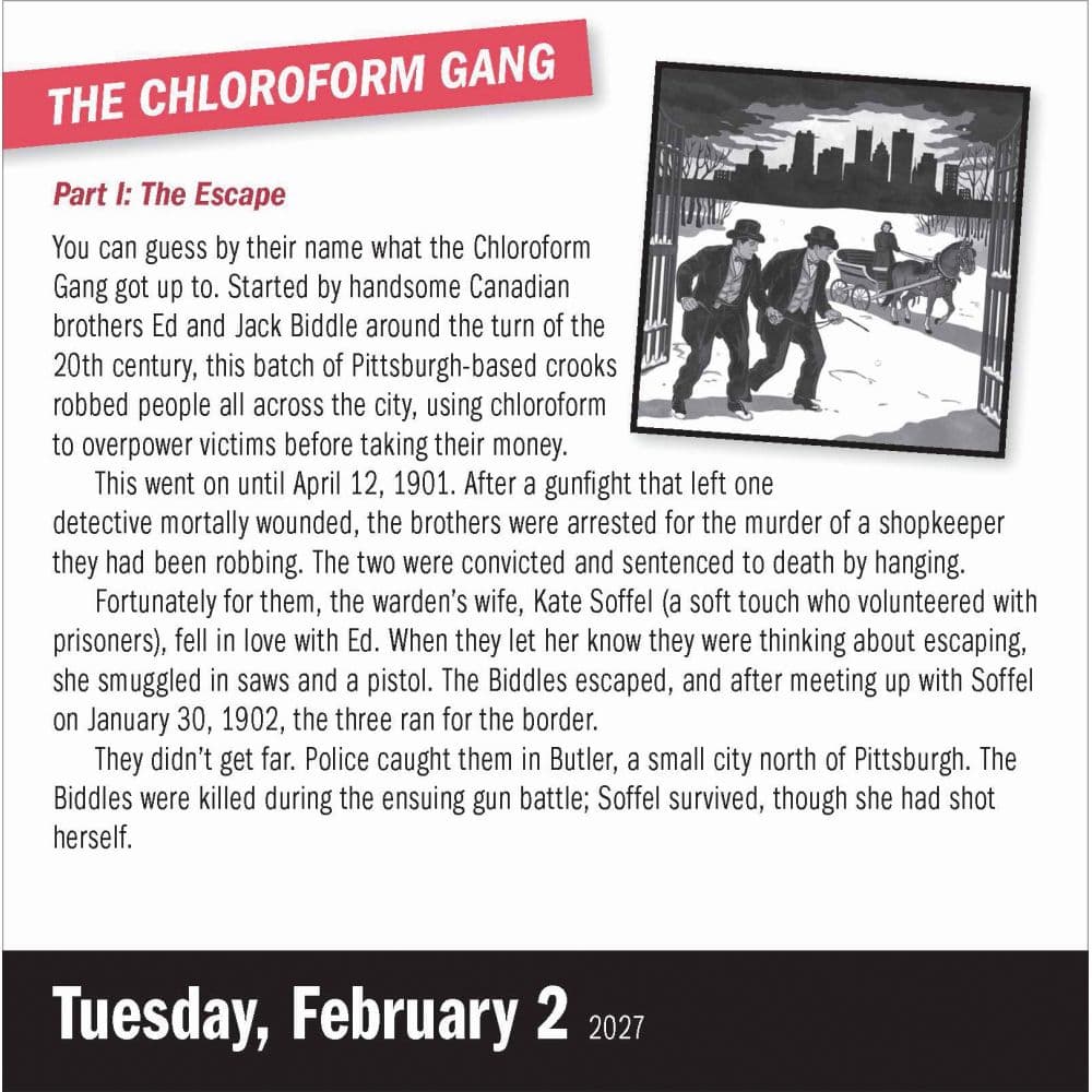 Year of True Crime 2027 Page-A-Day Desk Calendar Third Alternate Image