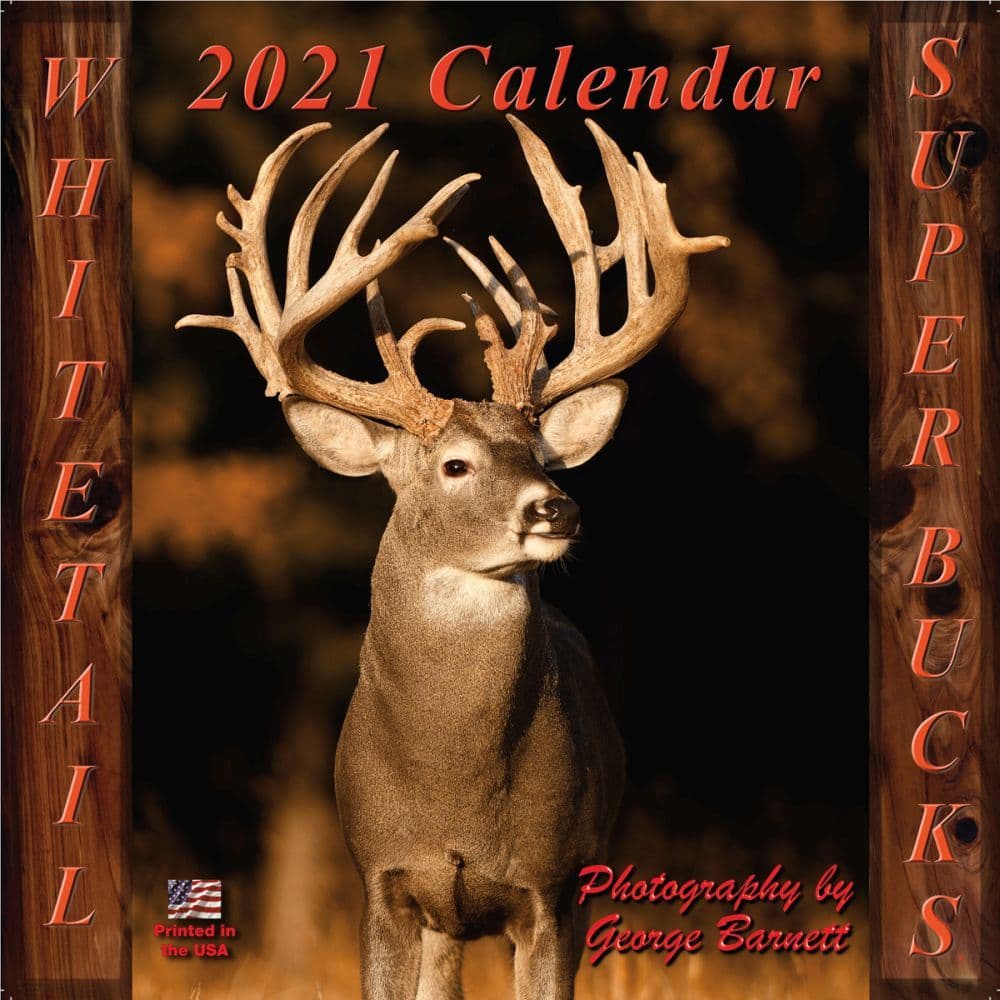 Deer Whitetail Super Bucks Wall Calendar Calendars Com