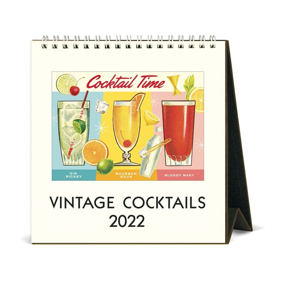Cocktails 2022 Easel Calendar