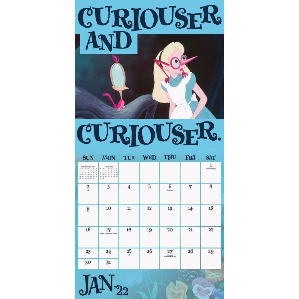 Disney Alice & Wonderland 2022 Wall Calendar - Calendars.com