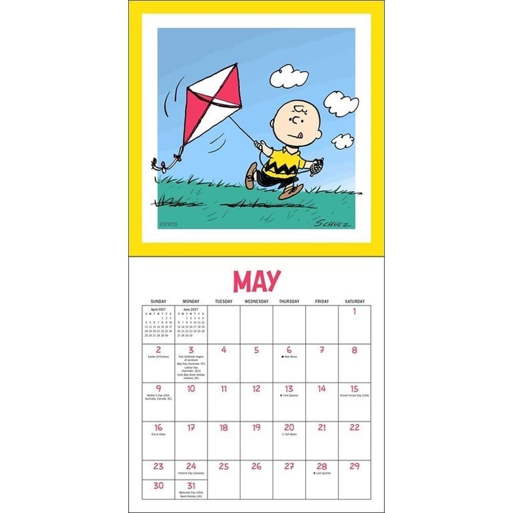 Peanuts Snoopygrams 2027 Mini Wall Calendar Third Alternate Image