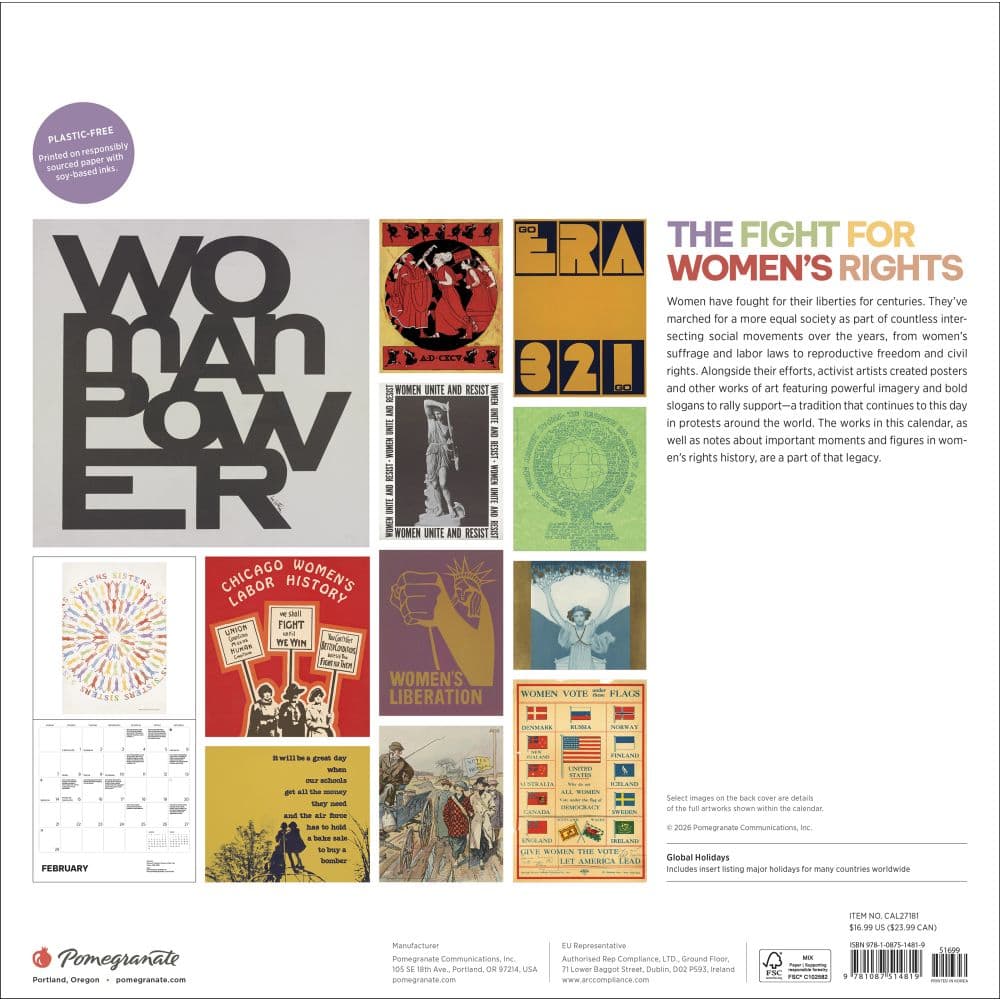 Fight for Womens Rights 2027 Wall Calendar First Alternate Image