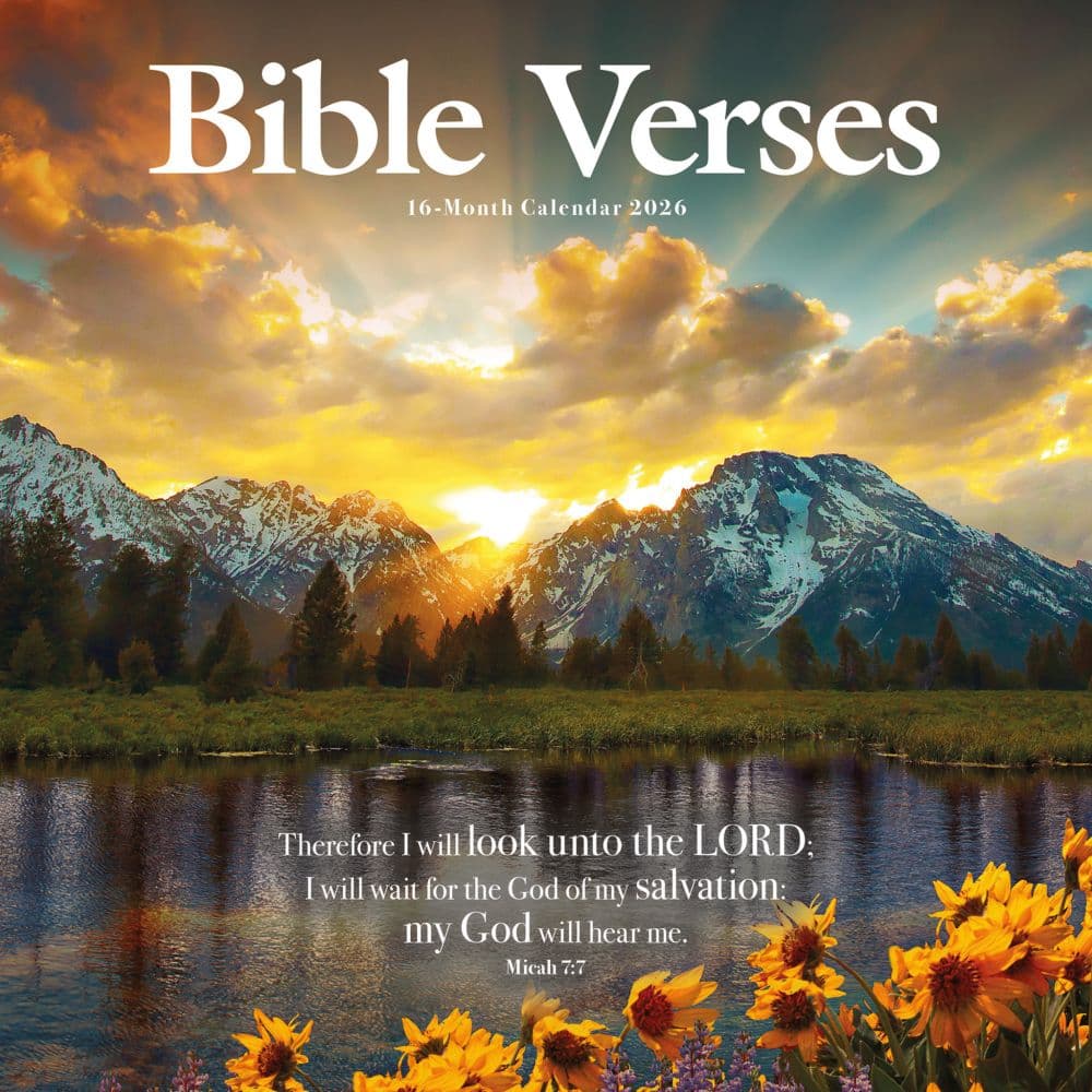 Bible Verses Photo 2026 Wall Calendar Main Image