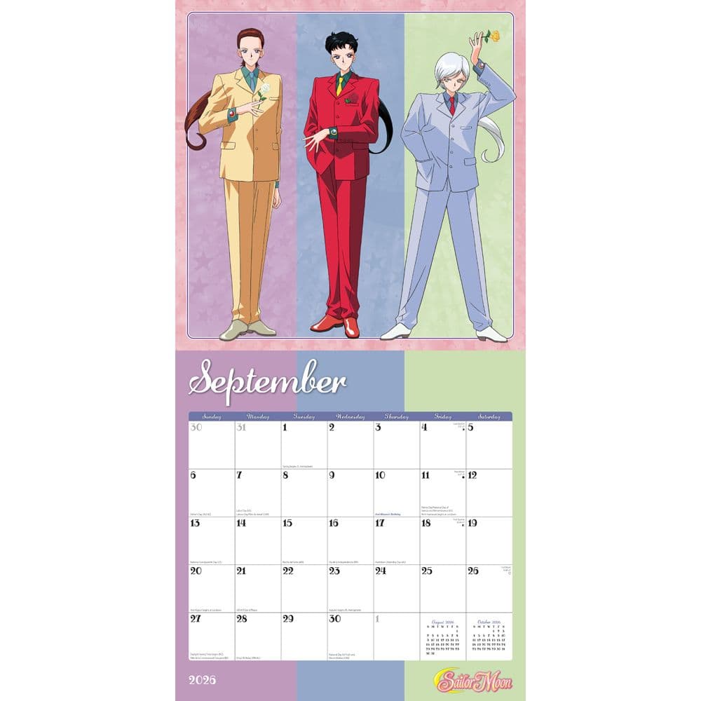 Sailor Moon 2026 Wall Calendar Third Alternate Image