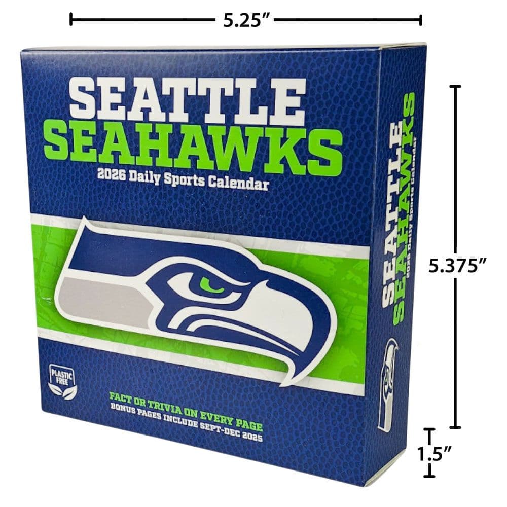 NFL Seattle Seahawks 2026 Desk Calendar Fifth Alternate Image