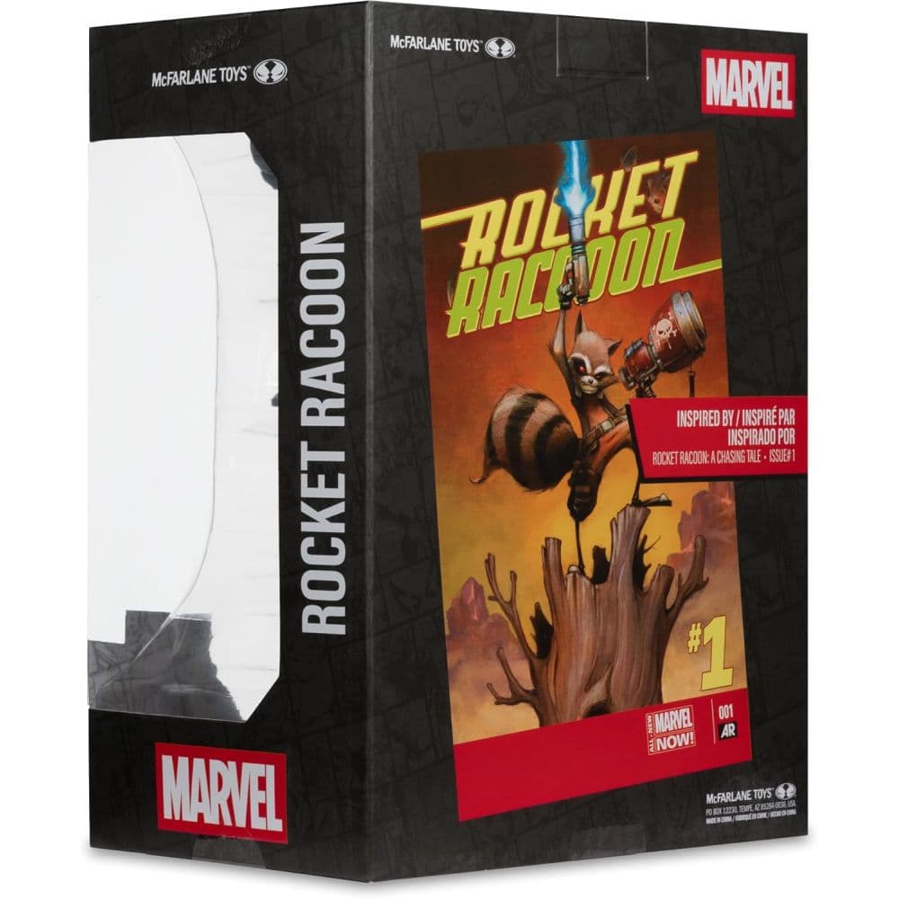 Marvel Collection 1:6 Rocket Raccoon A Chasing Tale Posed Figure Ninth Alternate Image