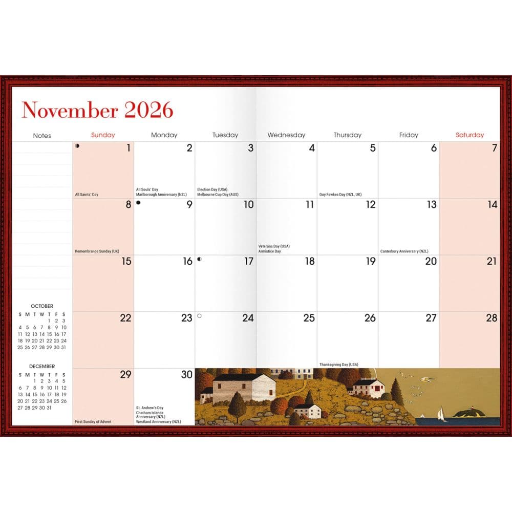 Wysocki Americana 2026 Monthly Planner Third Alternate Image