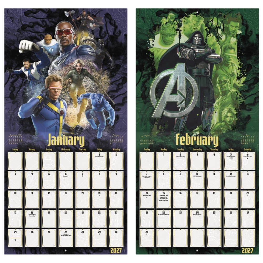 Avengers Doomsday 2027 Wall Calendar Fifth Alternate Image