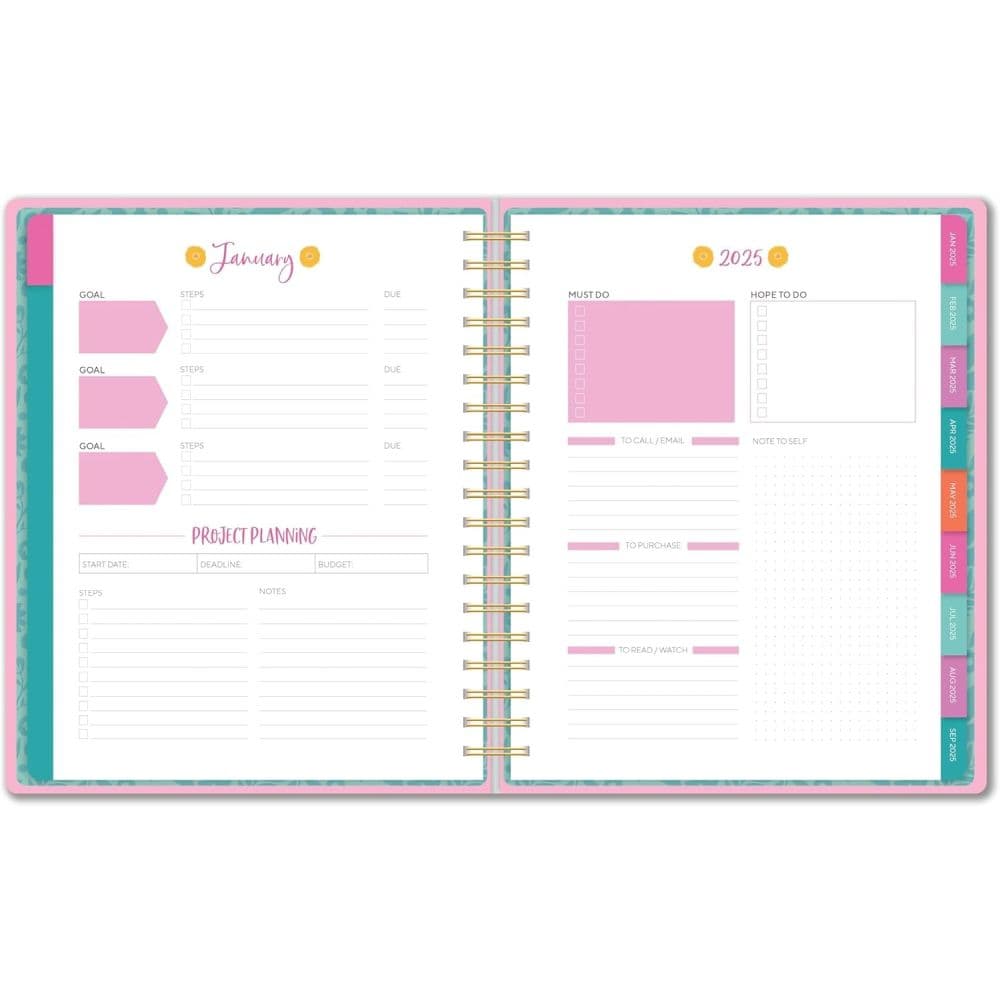 Jess Phoenix 2025 Deluxe Hard Cover Planner Fourth Alternate Image