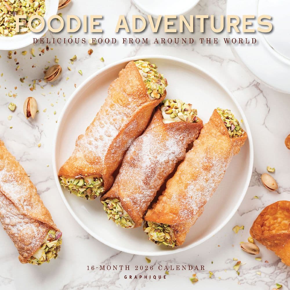 Foodie Adventures 2026 Wall Calendar Main Image