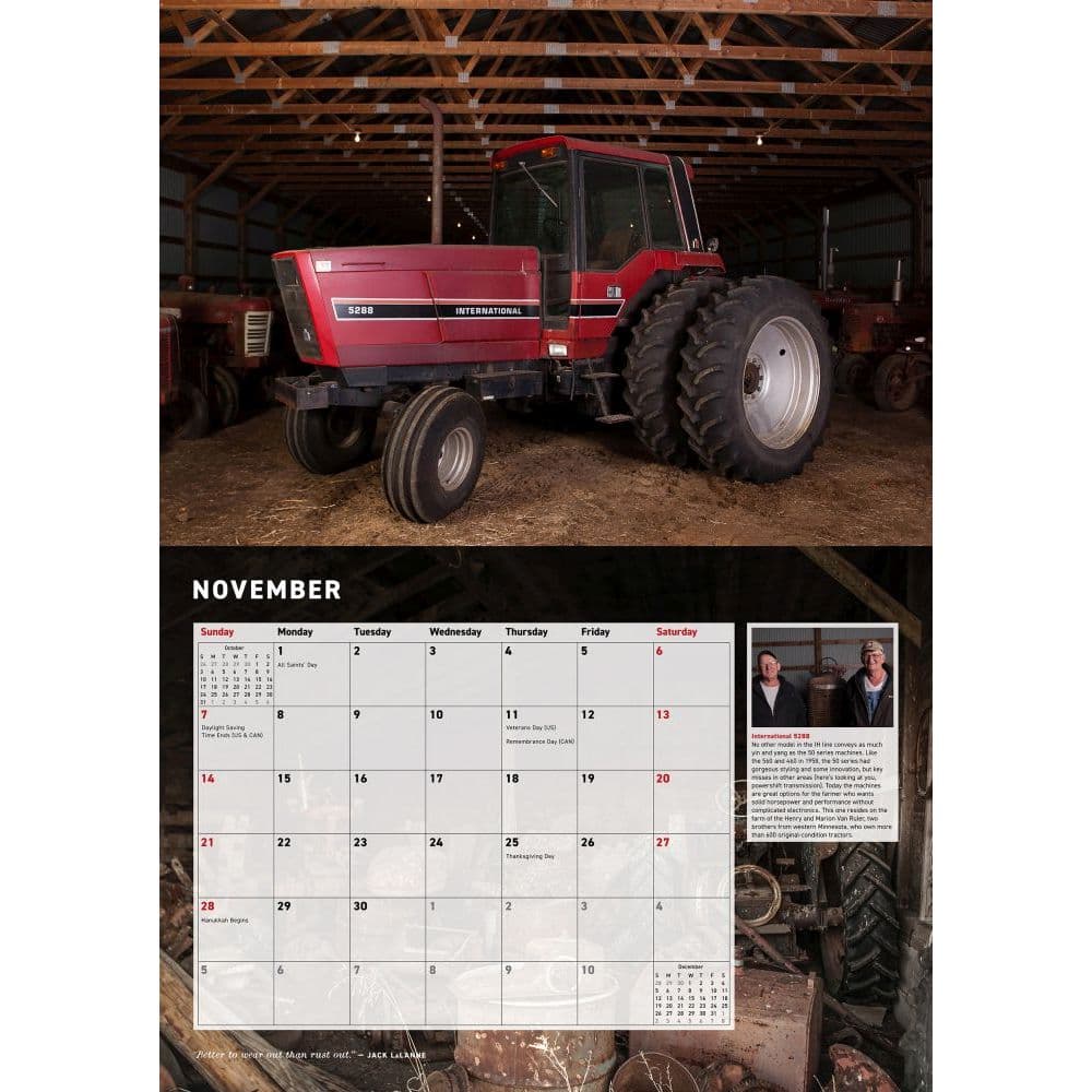 Farmall Tractors Wall Calendar