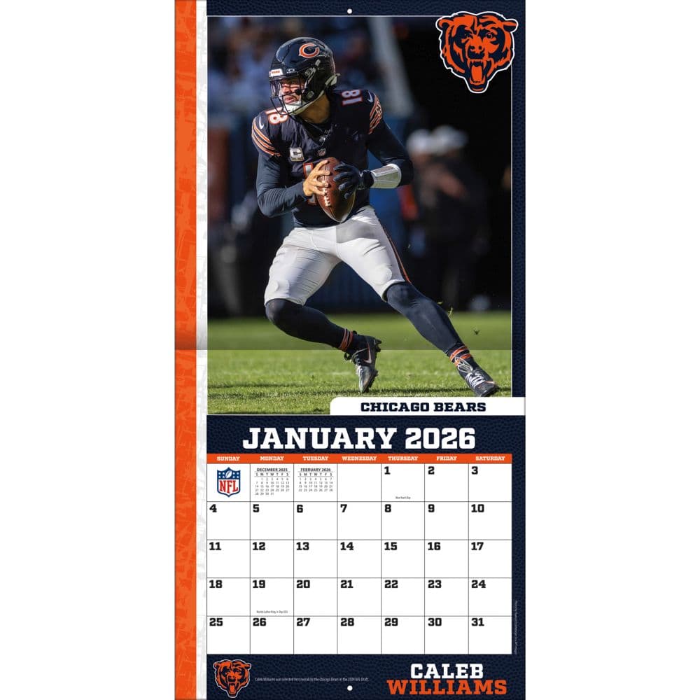 NFL Chicago Bears Williams Wall Calendars Com 681b9366 38de 4513 9f1f
