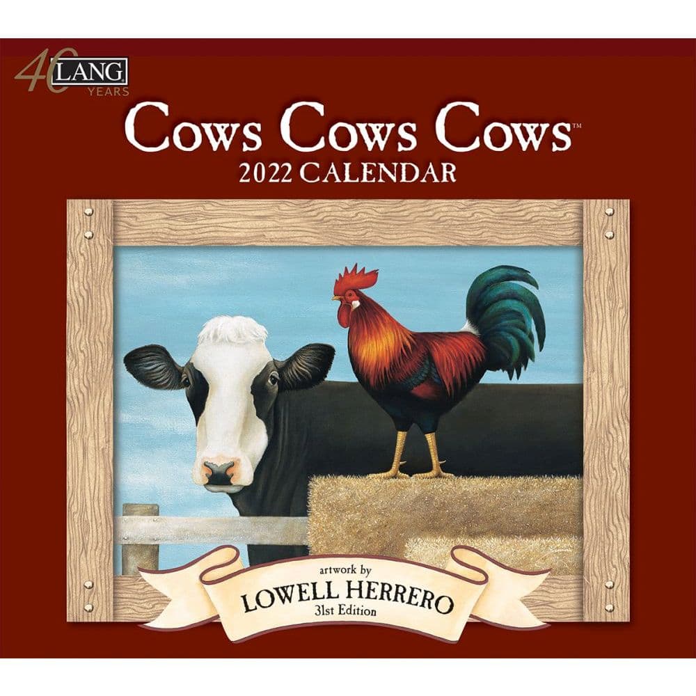 Cows Cows Cows 2022 Wall Calendar - Calendars.com