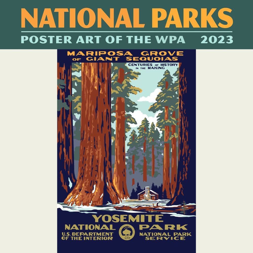 National Parks Poster Art WPA 2023 Mini Wall Calendar Calendars For All