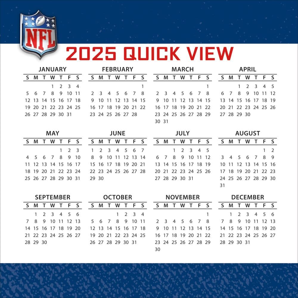 NFL All Team 2025 Desk Calendar Third Alternate Image