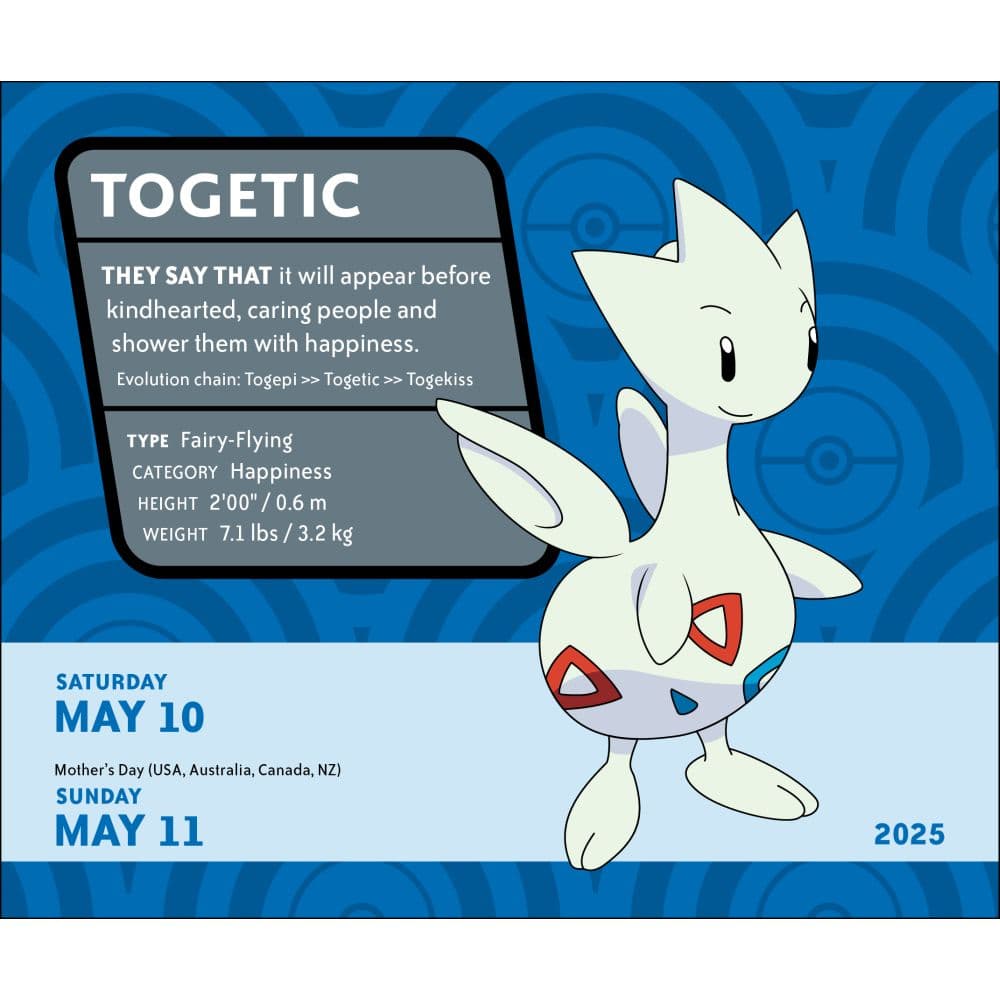 Pokemon 2025 Desk Calendar Second Alternate Image width=&quot;1000&quot; height=&quot;1000&quot;