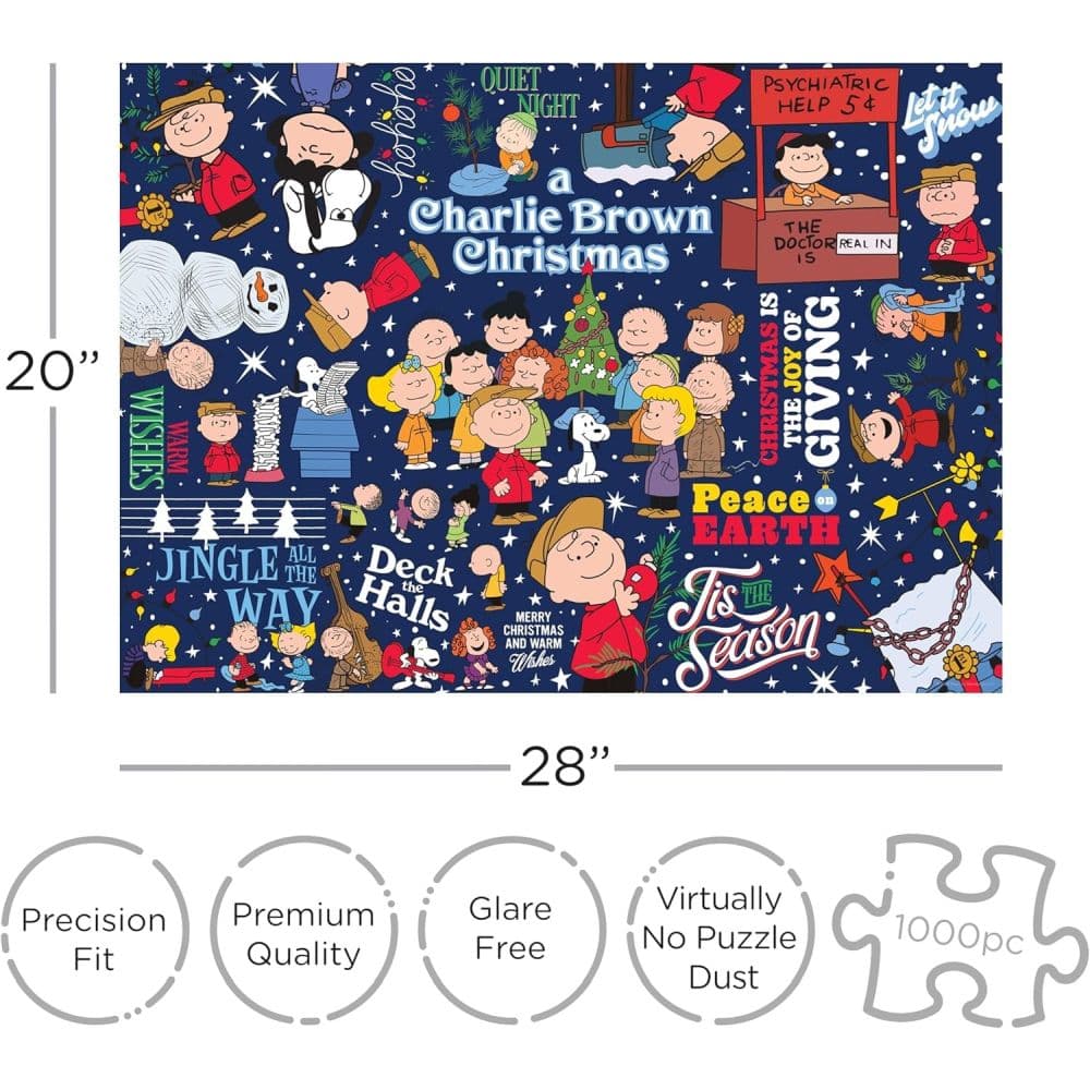 Charlie Brown Tis the Season 1000 Piece Puzzle Second Alternate Image