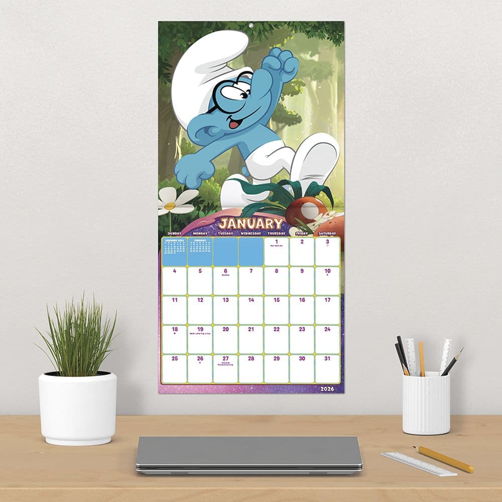 Smurfs 2 2026 Wall Calendar Fourth Alternate Image