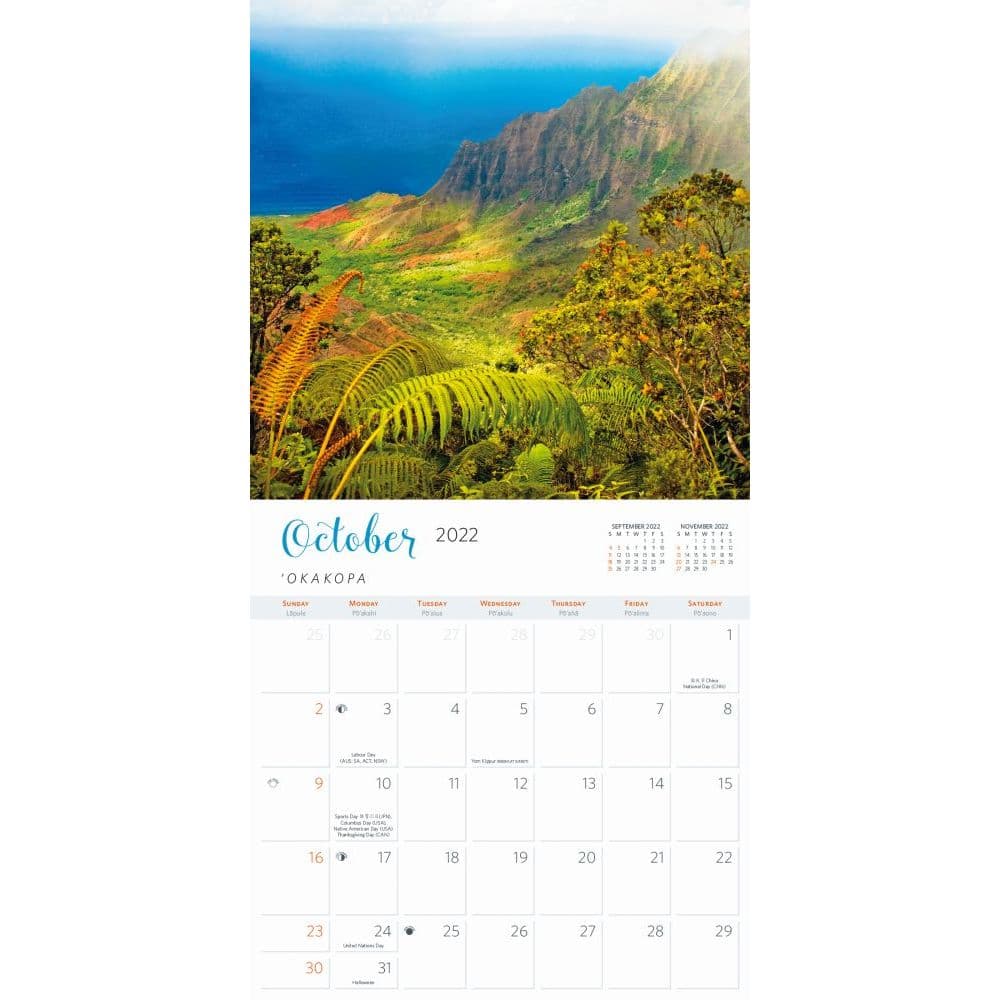 Hawaii 2022 Wall Calendar - Calendars.com