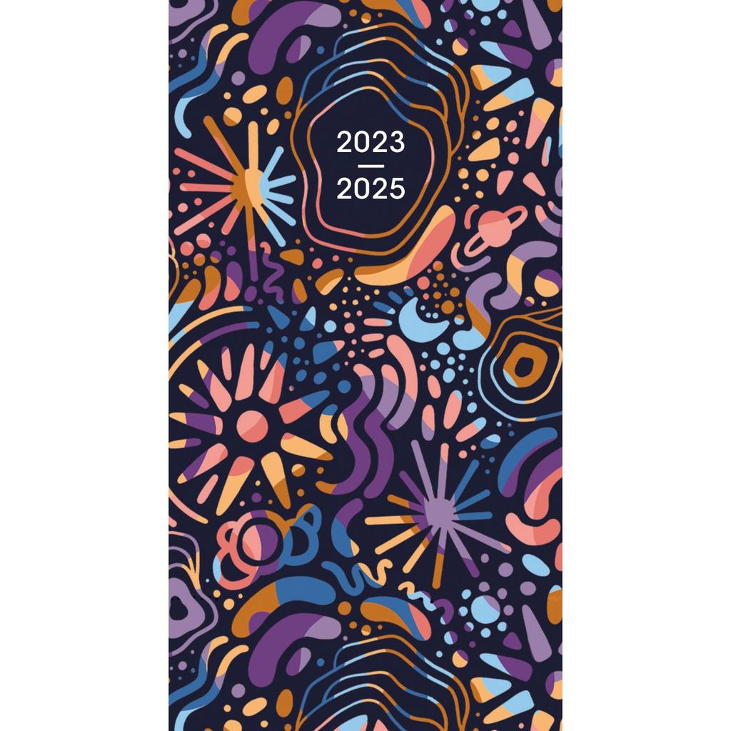 Groovy Galaxy 2025 2Year Pocket Planner