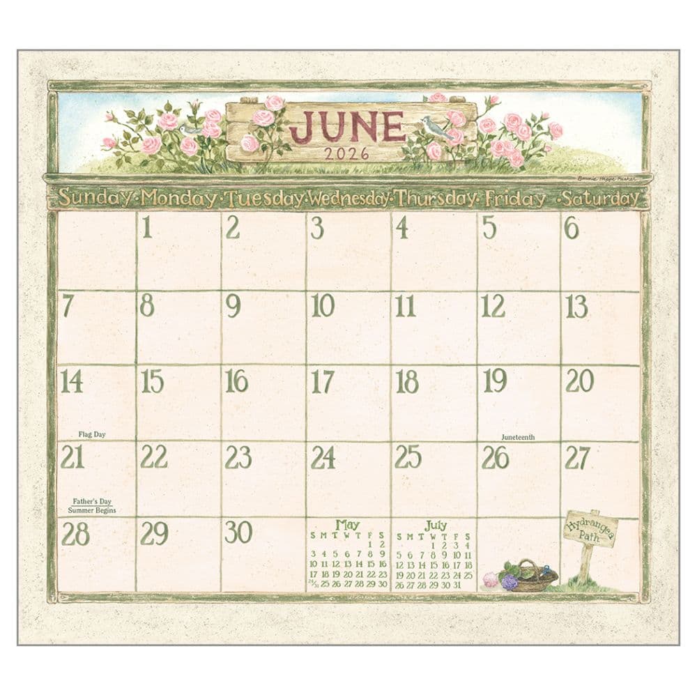 Garden Path by Bonne Heppe Fisher 2026 Wall Calendar Third Alternate Image