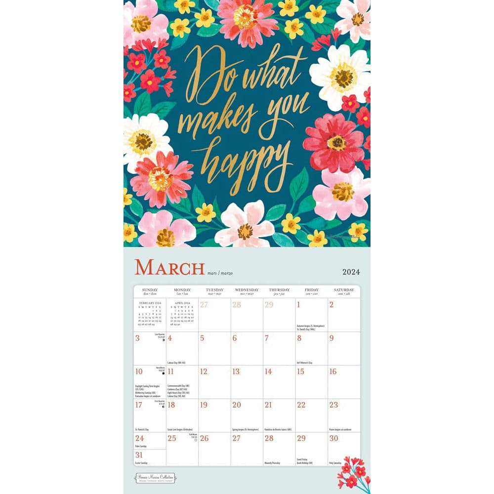 Bonnie Marcus 2024 Mini Wall Calendar