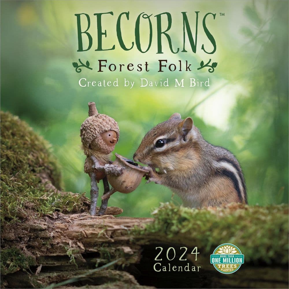 Becorns Forest Folk 2024 Wall Calendar