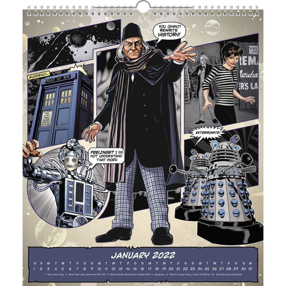 Doctor Who Special Edition 2022 Poster Wall Calendar