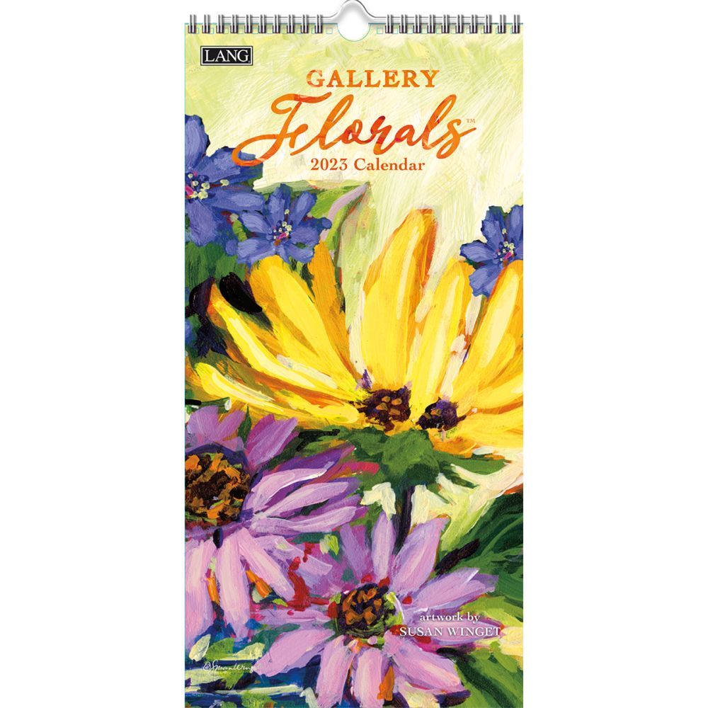 Lang Gallery Florals 2023 Vertical Wall Calendar