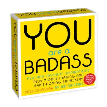 You Are a Badass 2026 Desk Calendar