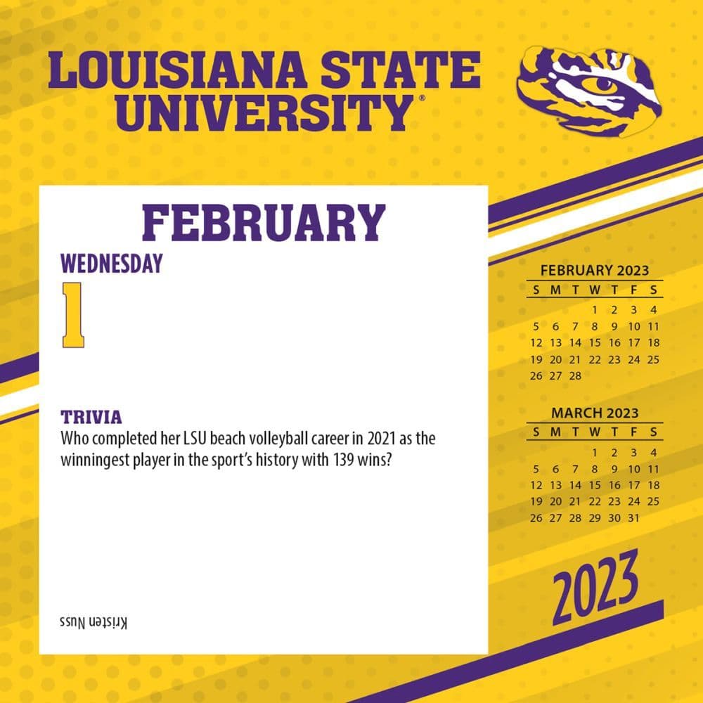 LSU Tigers 2023 Desk Calendar - Calendars.com