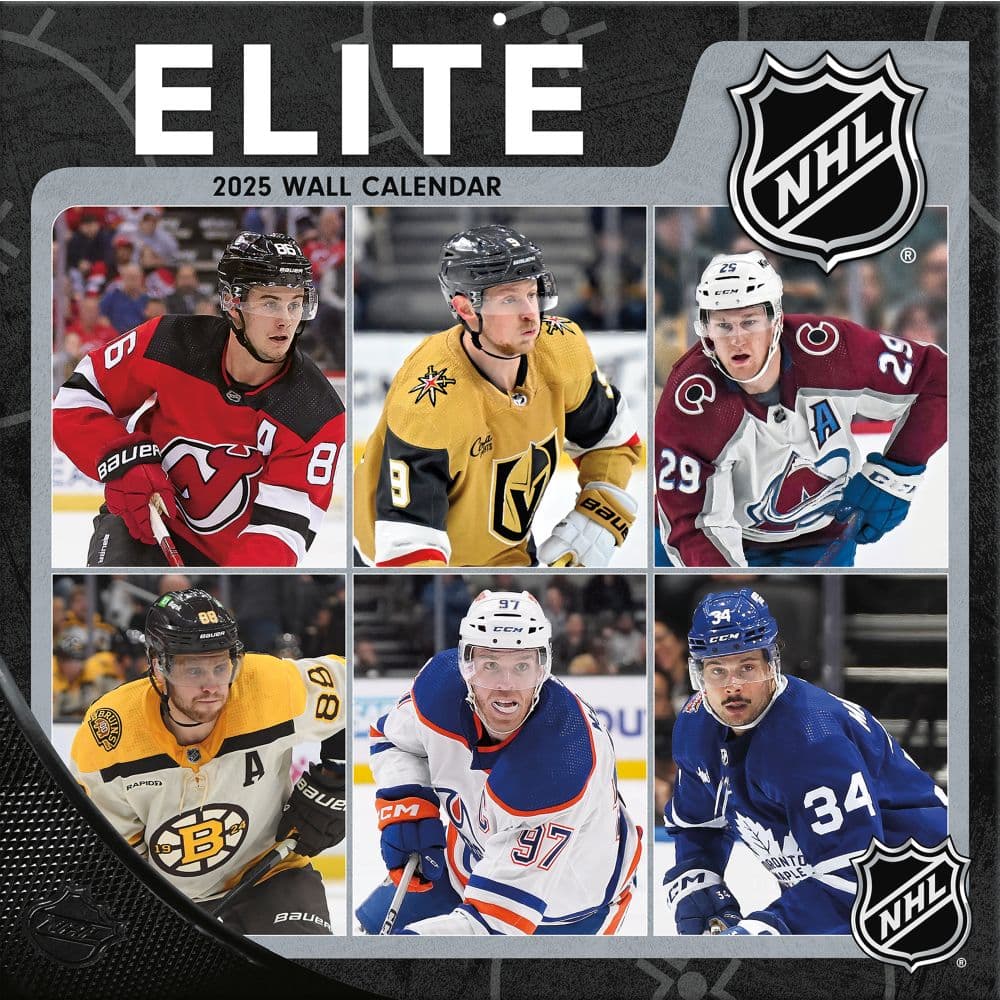 NHL Elite 2025 Wall Calendar